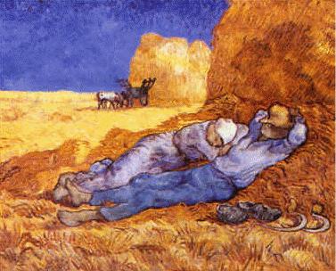 Vincent Van Gogh Noon : Rest from Work